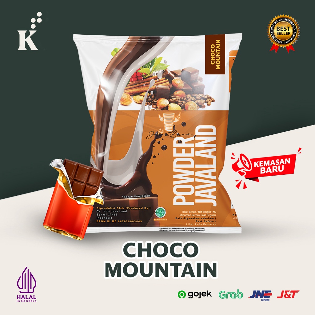 Jual Bubuk Minuman Bubble Powder Drink Choco Mountain ORIGINAL Javaland ...