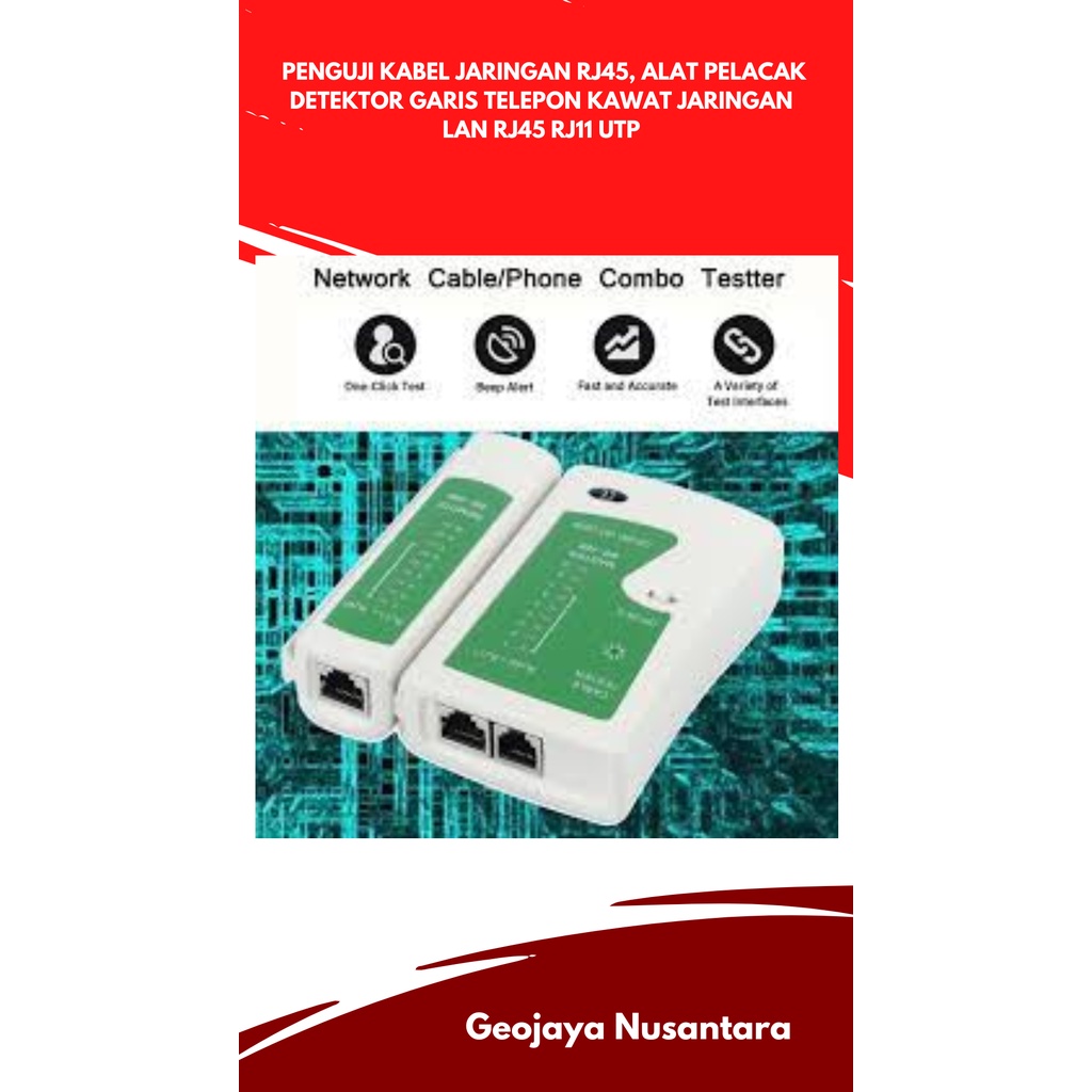 Jual Penguji Kabel Jaringan RJ45, Alat Pelacak Detektor | Shopee Indonesia