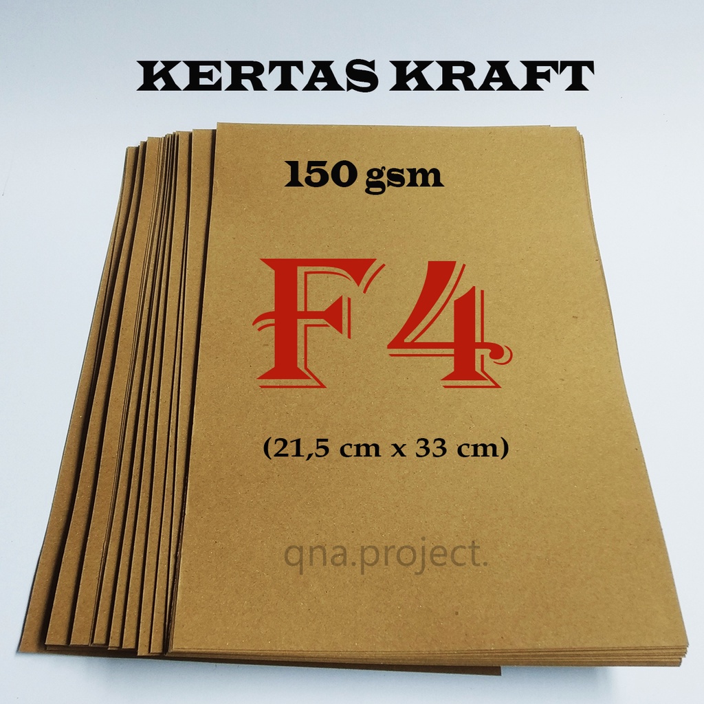 Jual KERTAS KRAFT F4 150 Gsm | KERTAS SAMSON 150 Gsm | KERTAS COKLAT ...