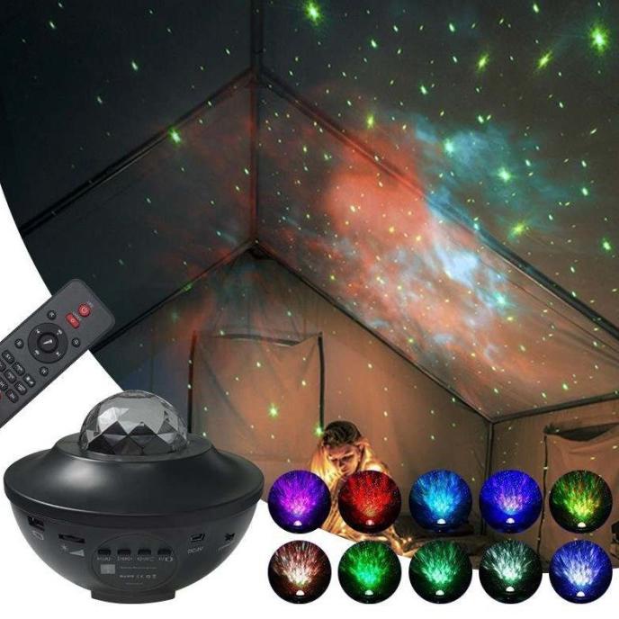 Jual UFO Galaxy LED Projector Ambient Light, Lampu Decor Bluetooth ...