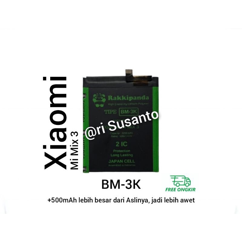 Jual Baterai Rakkipanda BM3K BM-3K for Xiaomi Mi Mix 3 Double Power ...