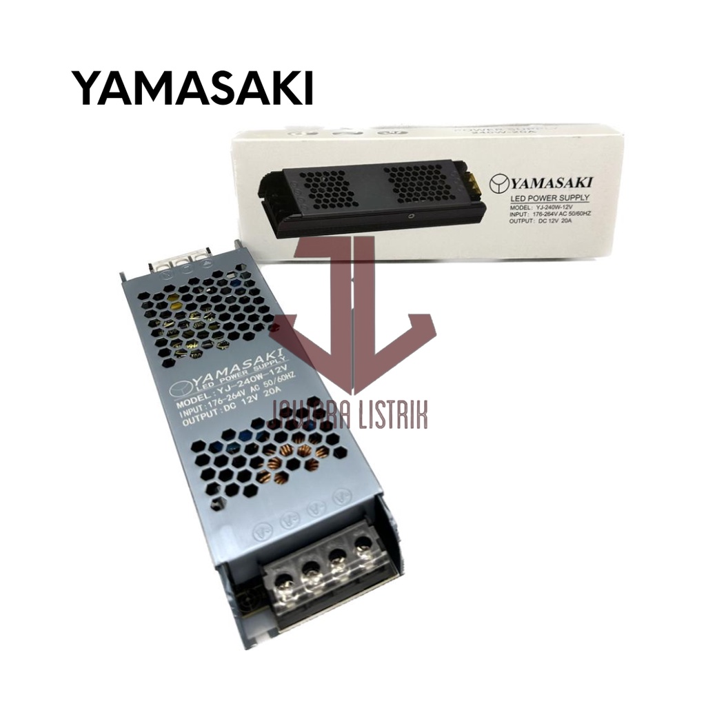 Jual Yamasaki Power Supply Led Cctv Slim Minimalis A Watt Alumunium Shopee Indonesia