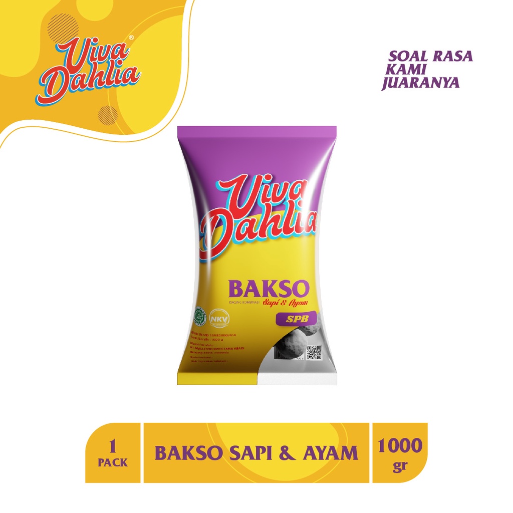 Jual Viva Dahlia Bakso Sapi Dan Ayam 1000 Gram Shopee Indonesia