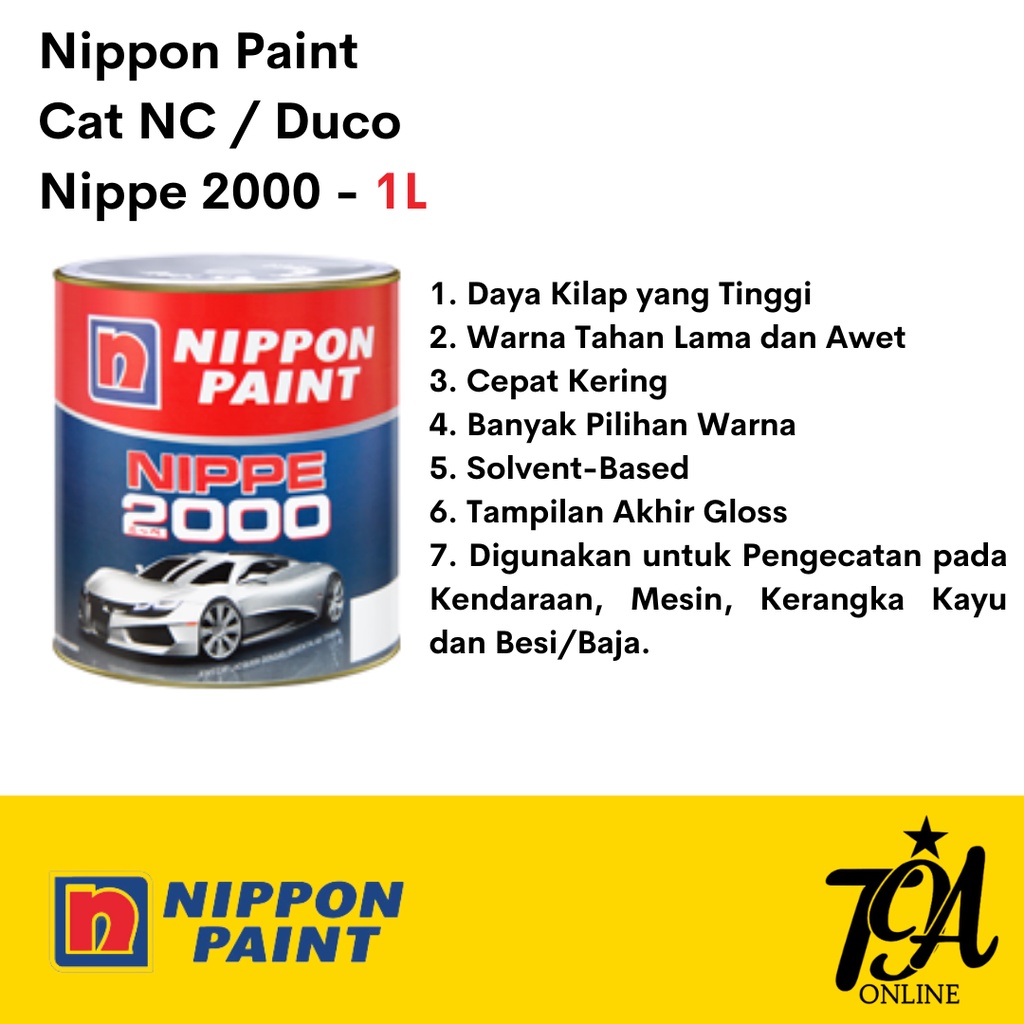 Jual Cat Duco NC Besi Kayu Nippe Nippon Paint L Shopee Indonesia