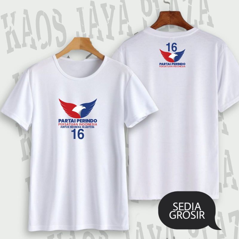 Jual KAOS BAJU PARTAI PERINDO/PARTAI PERSATUAN INDONESIA/KAOS PARTAI