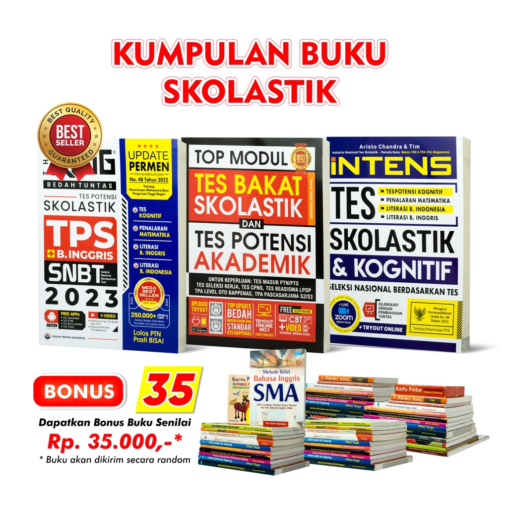 Jual Buku The King 2023 Bedah Tuntas Skolastik TPS Bahasa Inggris SNBT ...