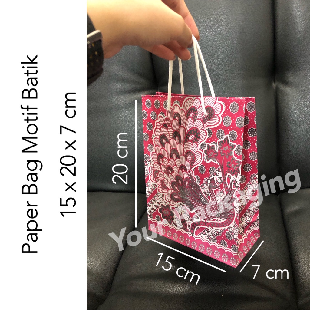 Jual Paper Bag Batik Ukuran X X Cm Tas Kertas Tas Kado Shopping Bag Paperbag Tebal Tali