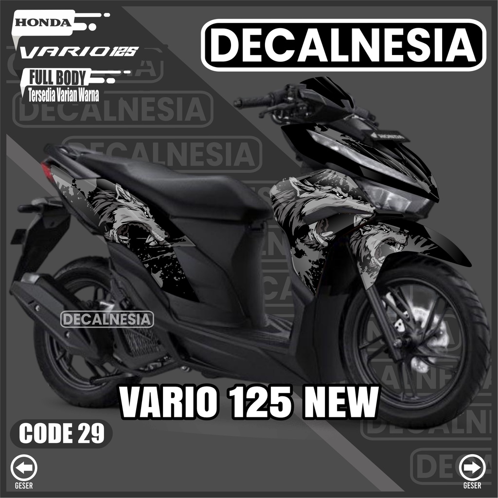 Jual Decal Vario 125 New 2022 2023 Full Body Stiker Wolf Motor Honda ...