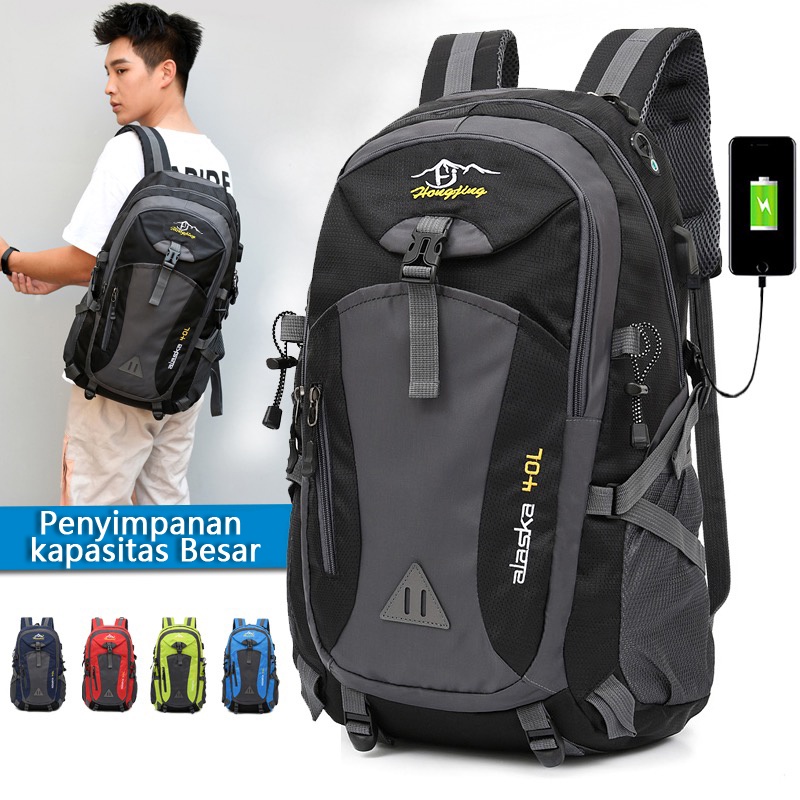 Jual Highland Tas Ransel Gunung 40L Tas Punggung Backpack Unisex Anti