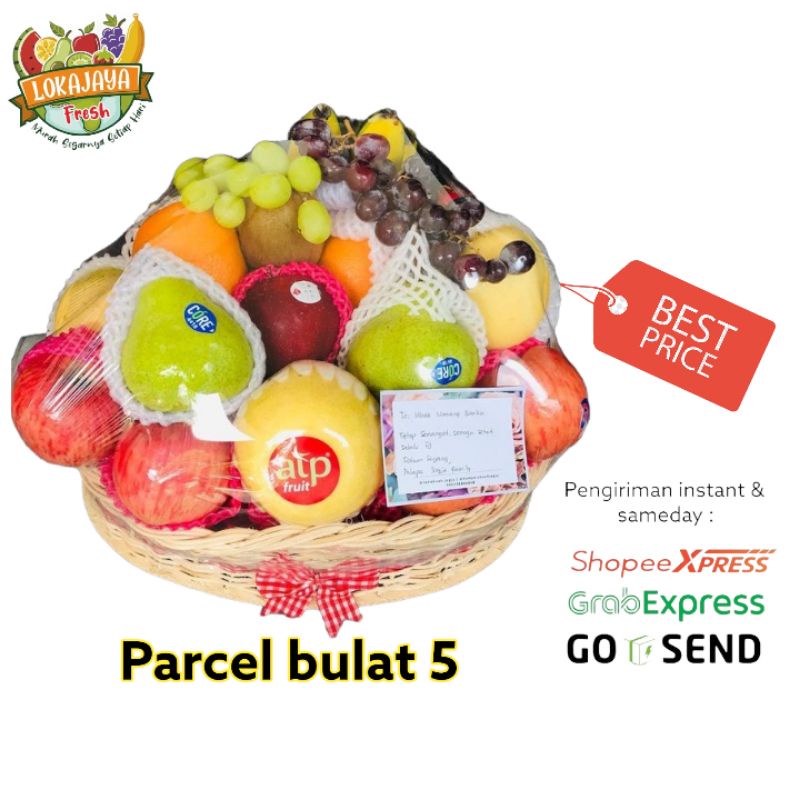 Jual Parcel buah bulat / Parcel Buah Segar / Hadiah / Bingkisan