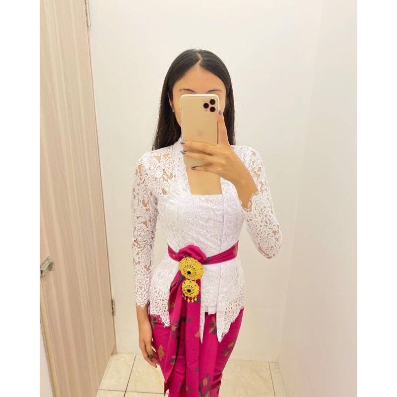 Jual Kebaya Bali Brokat Sofia Lengan Panjang | Shopee Indonesia