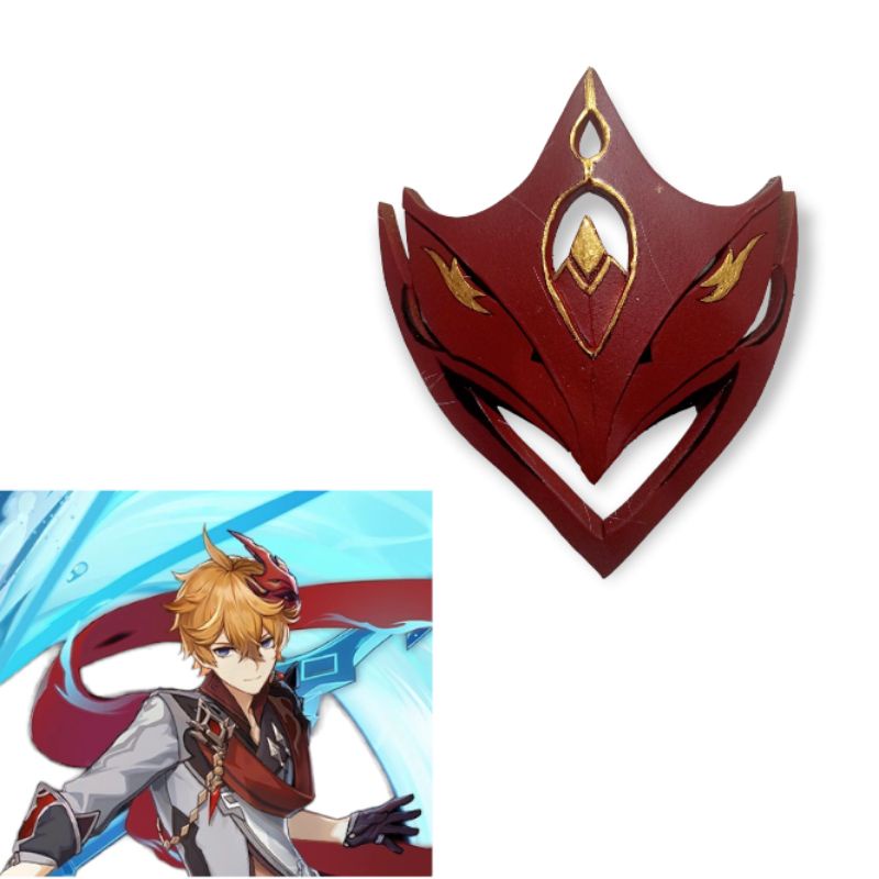 Jual Topeng Childe Genshin Impact/ Tartaglia Mask/ Liyue Cosplay ...