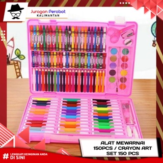 Jual Peralatan Menggambar Melukis Mewarnai Krayon Crayon Art Set 150 Pcs di  Seller Parveen.Shop - Cengkareng Timur, Kota Jakarta Barat