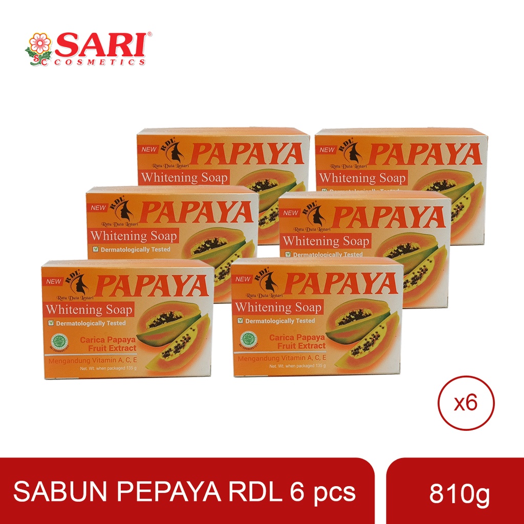 Jual Sari Cosmetics - Bundling Sabun Papaya RDL Original extract Carica ...