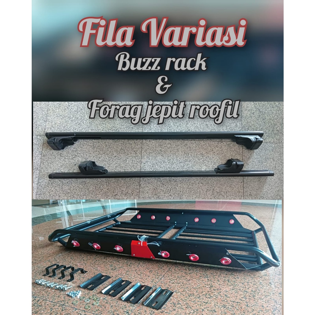 Jual Rack Bagasi Atas Mobil Roof Rak Model Offroad Plus Kaki Rak Jepit ...