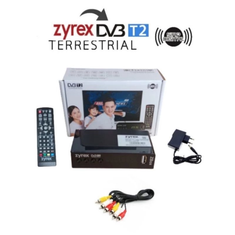 Jual STB SET TOP BOX ZYREX DVB T2 TV DIGITAL | Shopee Indonesia
