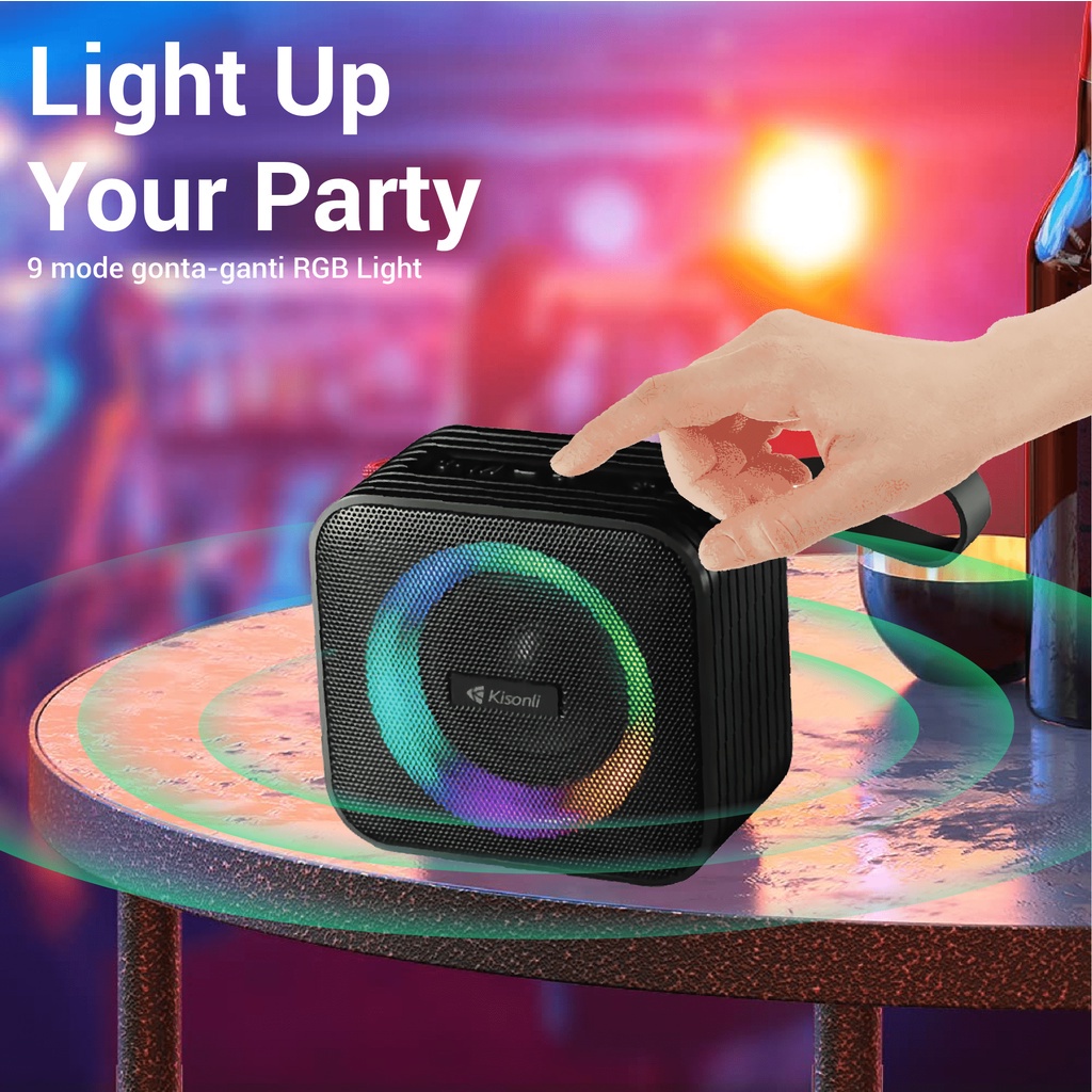 Jual Speaker Bluetooth Kisonli S13 Bluetooth 5.0 Portable Wireless ...