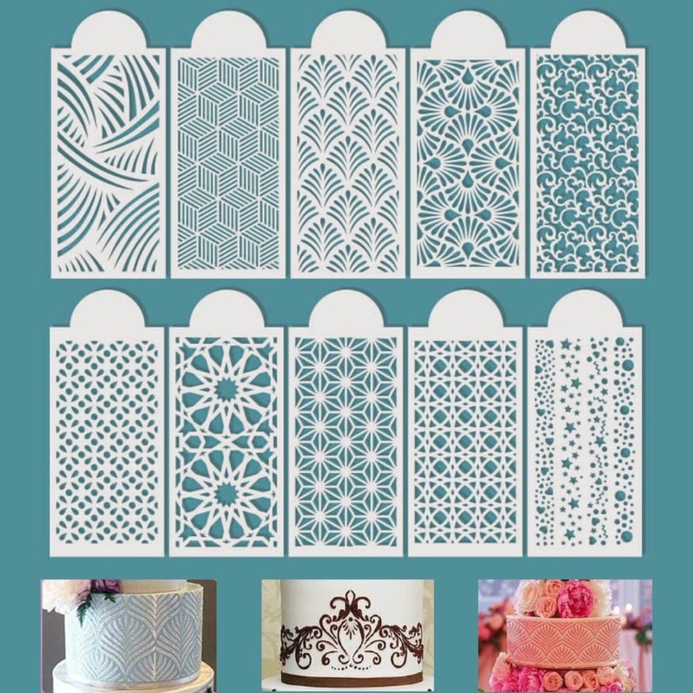 Jual Baking Stencil/Cake Spray Mold/Decorating Print Sugar Craft ...
