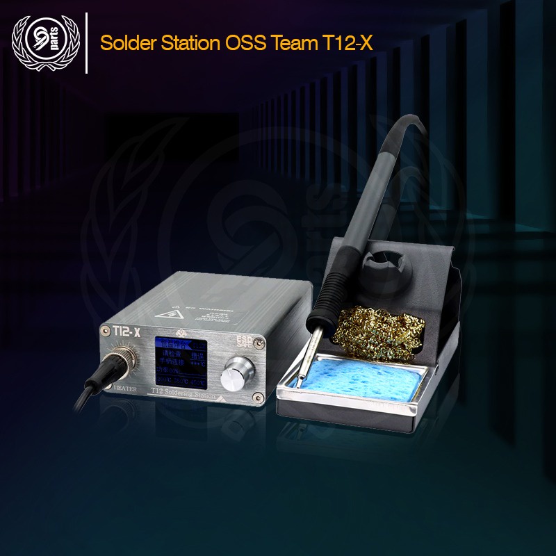 Jual Solder Station Oss Team T12X Original Free Mata Solder T12 / Soldering Station With
