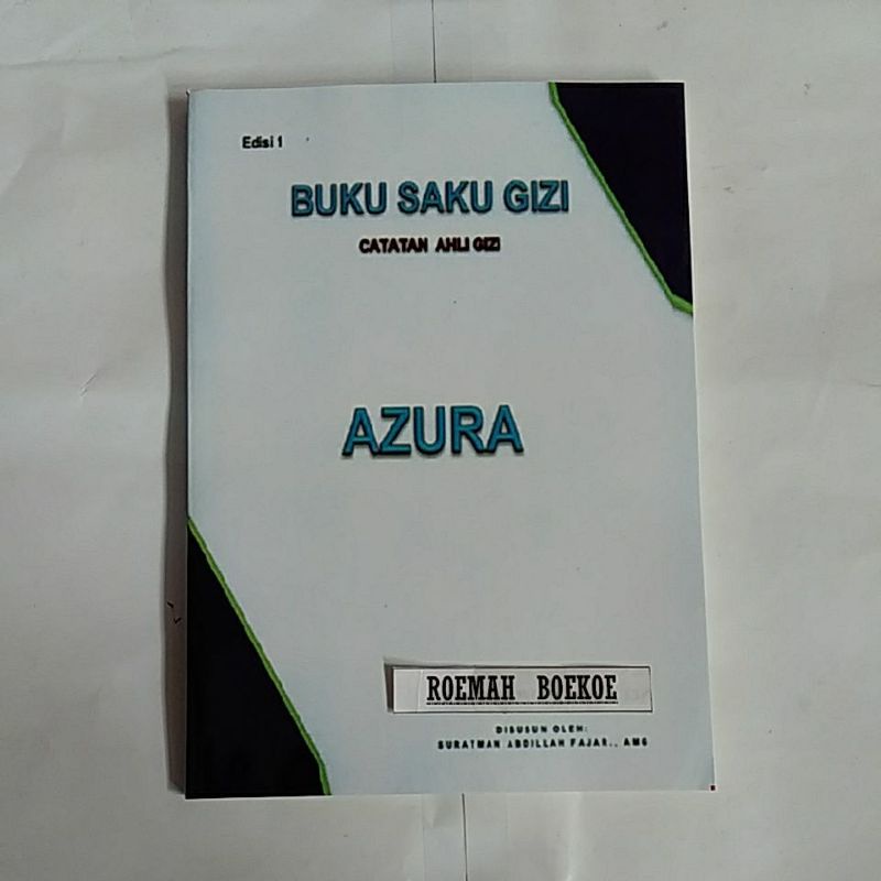 Jual BUKU SAKU GIZI AZURA Catatan Ahli Gizi | Shopee Indonesia