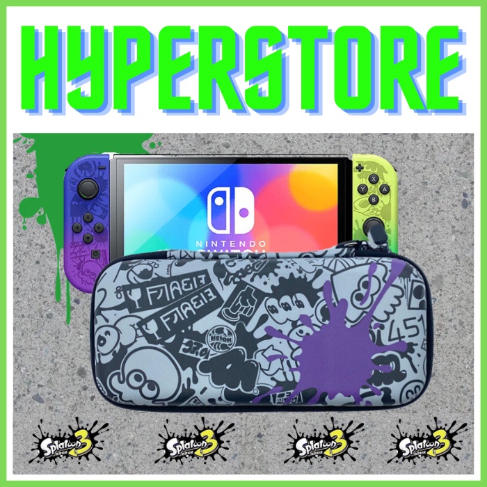 Jual Nintendo Switch OLED V2 Pouch Tas Case Storage Bag Splatoon 3 ...