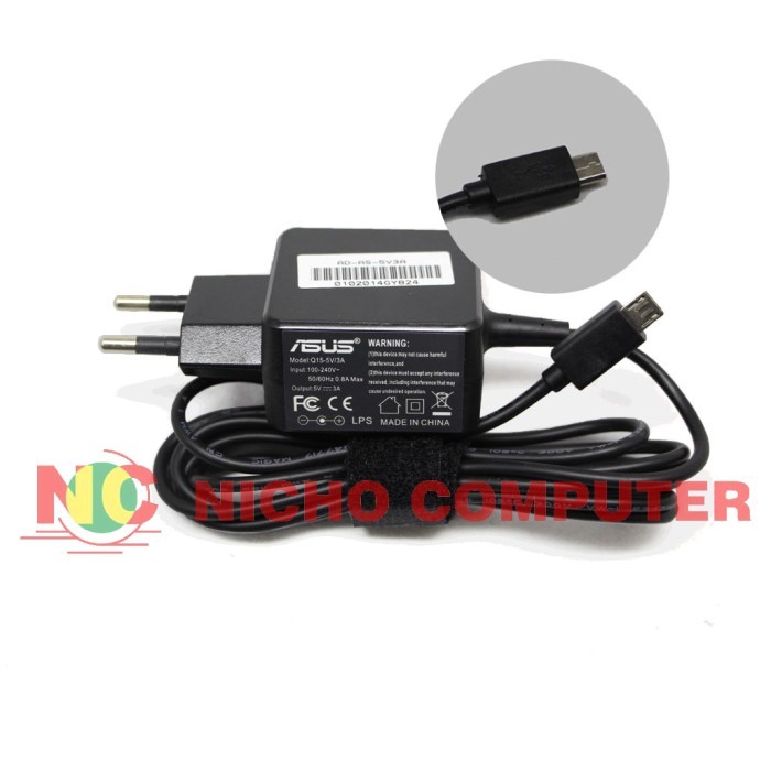 Jual Adaptor CHARGER CAS LAPTOP ASUS 5V 3A (TRANSFORMER) | Shopee Indonesia