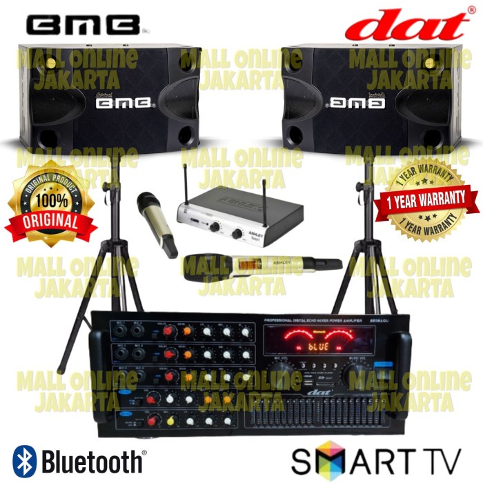 Jual Paket karaoke bmb 8 inch Power ampli dat b208aqu sound system ...