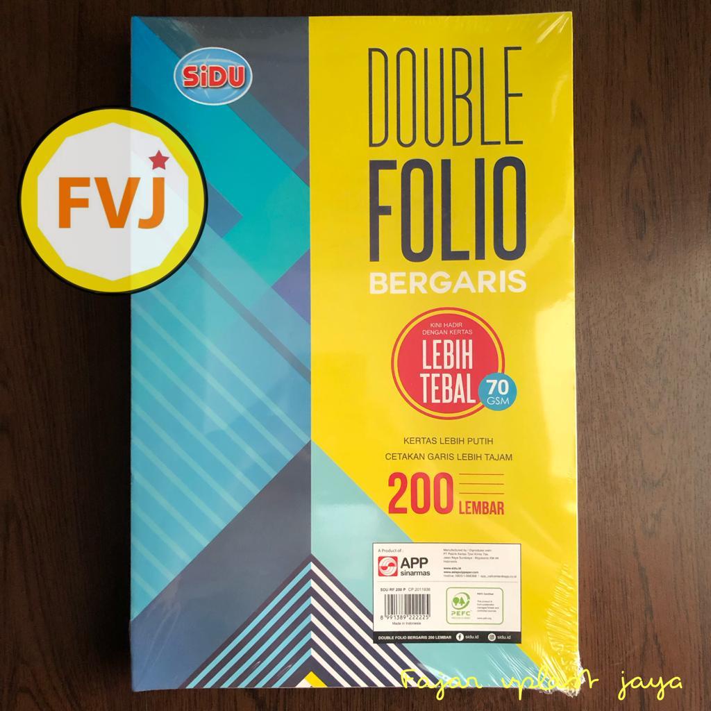 Jual 200 Lembar Folio Garis Hvs Bergaris Dobel Folio Tebal Harga Grosir ...