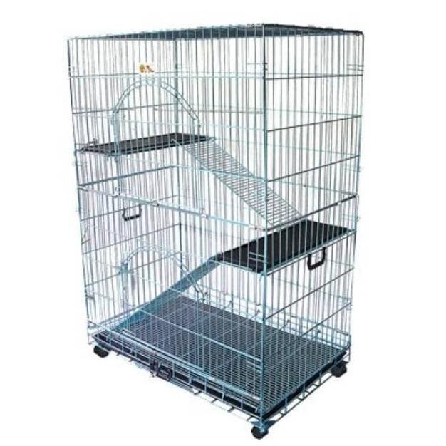 Jual Kandang Kucing 3tingkat Octagon Cat-01 Uuran: 91 x 61 x H:130 cm ...