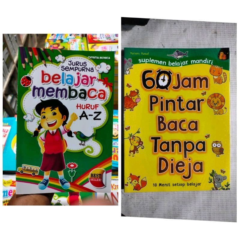 Jual Paket 2 Buku Jurus Sempurna Belajar Membaca Huruf A Z Dan 60 Jam Pintar Baca Tanpa Dieja 9073