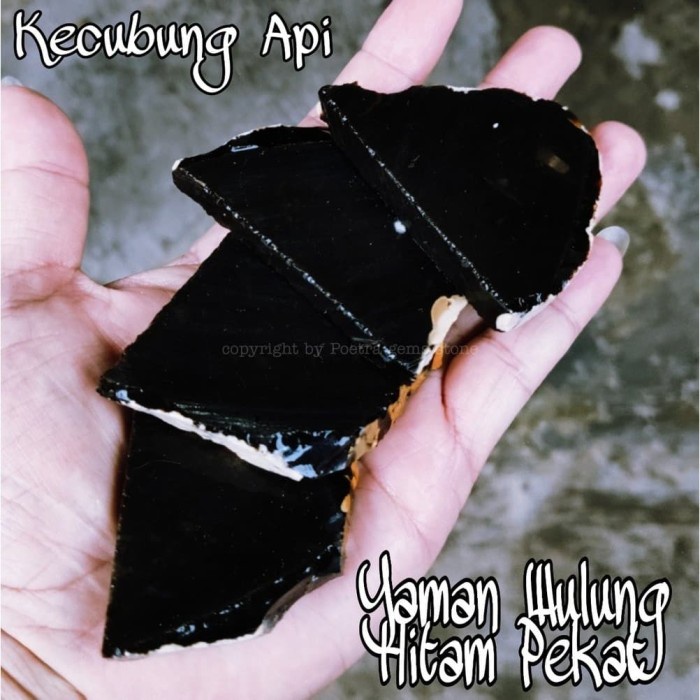 Jual BAHAN BATU NATURAL YAMAN WULUNG KECUBUNG API HITAM PEKAT DISENTER ...