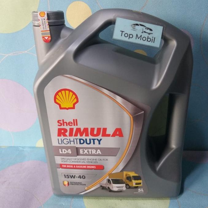 Jual Oli mesin Shell Rimula Light Duty LD4 Extra 15W-40 5 Liter ...
