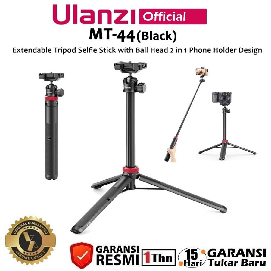 Jual Ulanzi Mt 44 Extendable Tripod Selfie Stick With 2 In 1 Ball Head