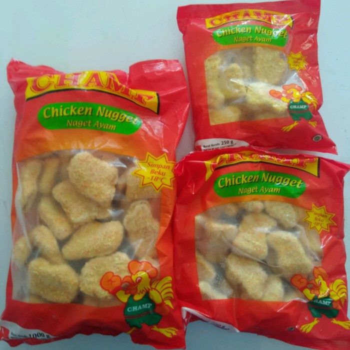 Jual Nugget Ayam Koin 500gr, ABC 500gr , Stick 500gr, 1kg CHAMP