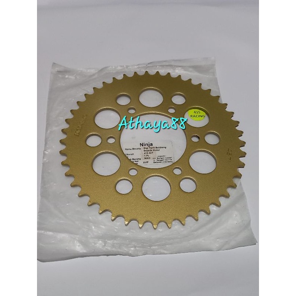 Jual GEAR GIR SET DEPAN BELAKANG 415 KAWASAKI NINJA 150 RIKO UKURAN 42 ...