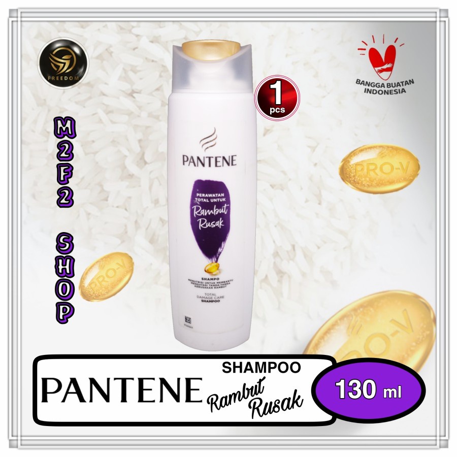 Jual Shampoo Pantene Perawatan Rambut Rusak | Ungu - 130 ml (Kemasan ...