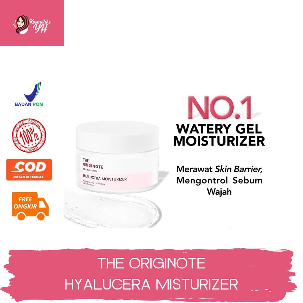 Jual THE ORIGINOTE HYALUCERA MOISTURIZER GEL ATAU ORIGINOTE MOISTURIZER PELEMBAB WAJAH