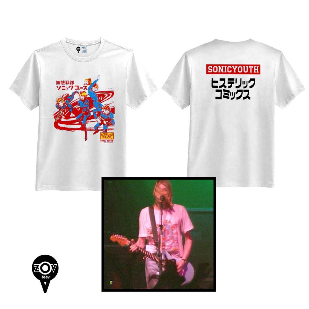 Jual Kaos Kurt Cobain Sonic Youth Astronaut The Last Concert ZOV Tees Shopee Indonesia