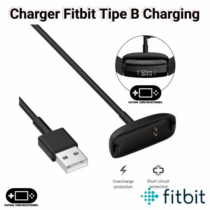 Jual Wristband Charger Fitbit Inspire 2 Charging Base Charge Usb ...