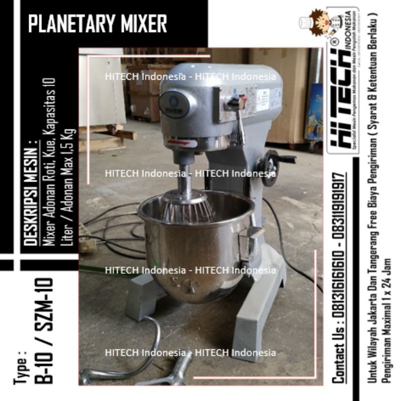 Jual Planetary Mixer Liter Szm Mixer Adonan Roti L B Mixer Kue L B Shopee