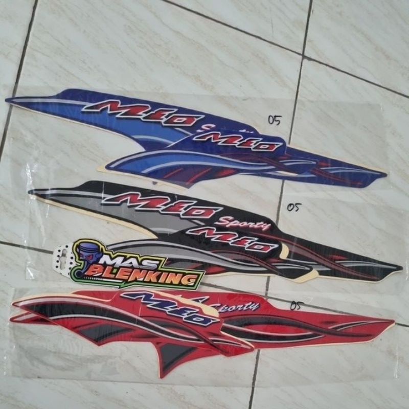 Jual Lis Stiker Sticker Stripping Yamaha Mio Sporty Biru Hitam