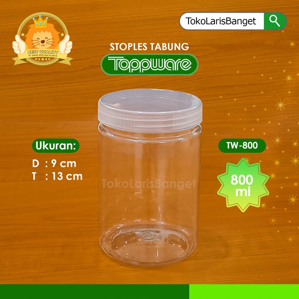 Jual Toples Tabung Tutup Transparan Toples Tabung Tutup Bening