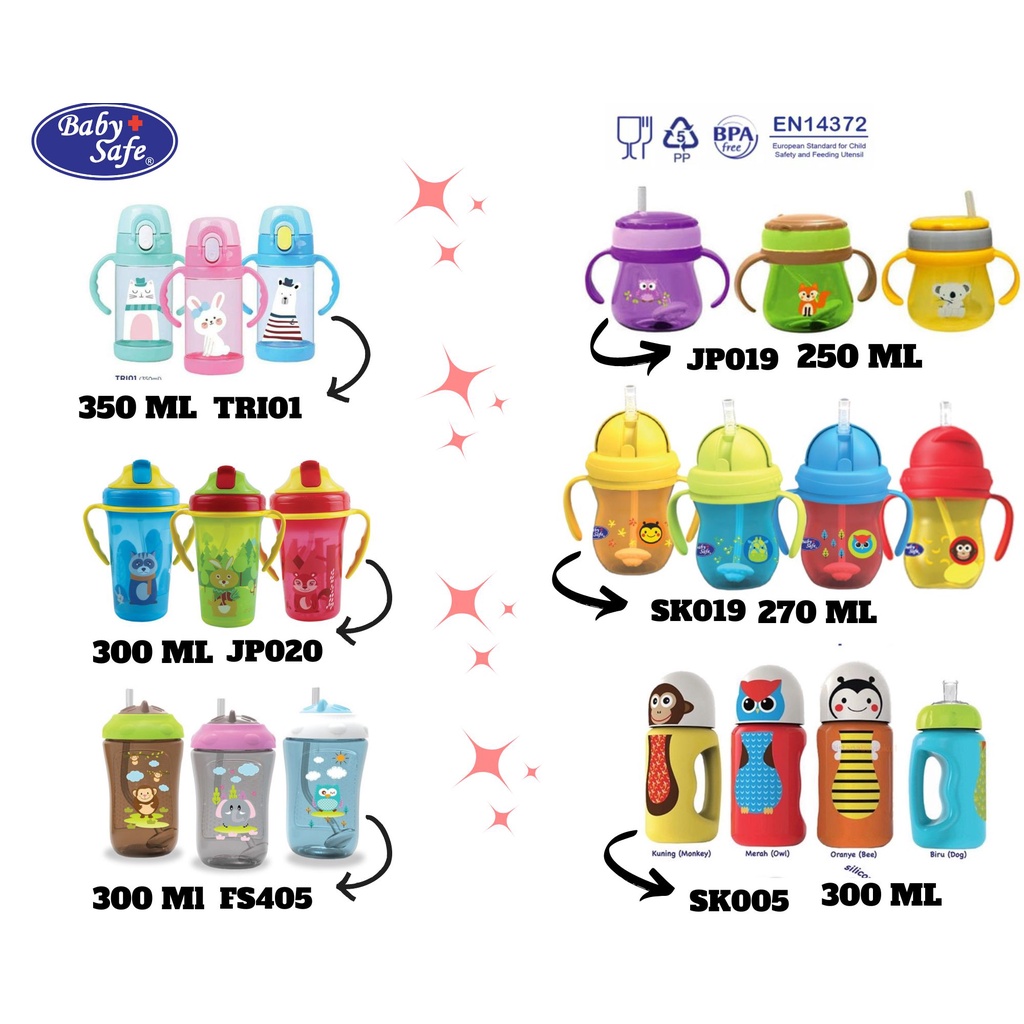 Jual BabySafe Baby Safe Training Cup JP019 / FS405 / SK019 / Botol ...