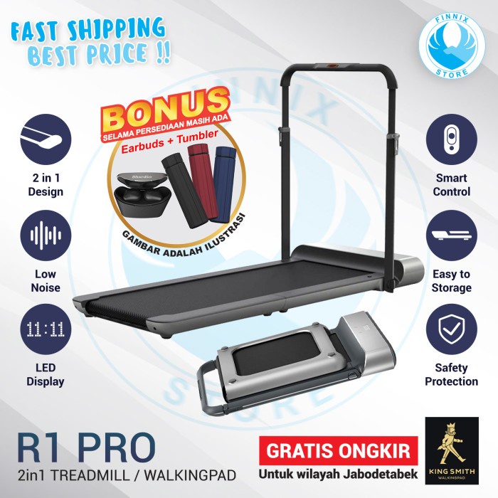 Jual Kingsmith Walking Pad R1 PRO 2 in 1 - Elektrik Treadmill Fitness ...