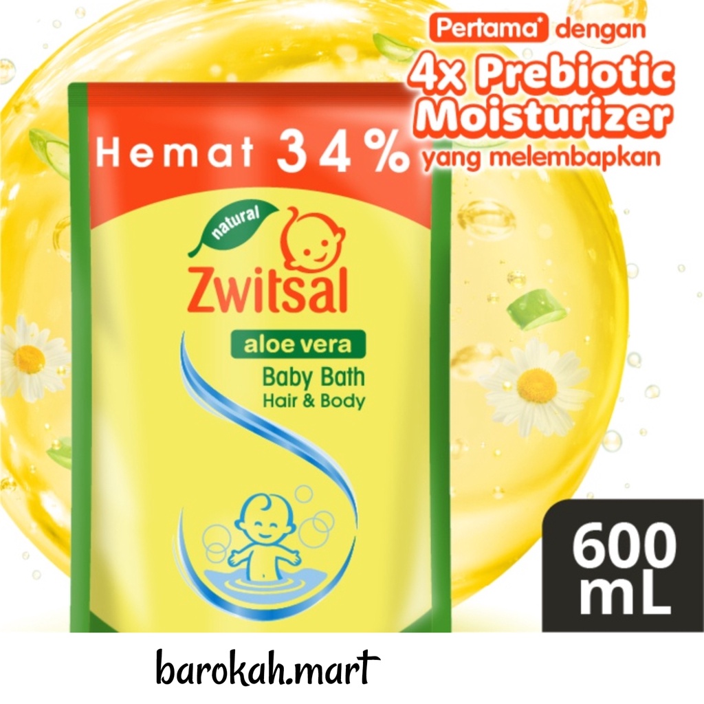 Jual Zwitsal Baby Bath 2 In 1 Hair & Body Aloe Vera 600 Ml | Shopee ...