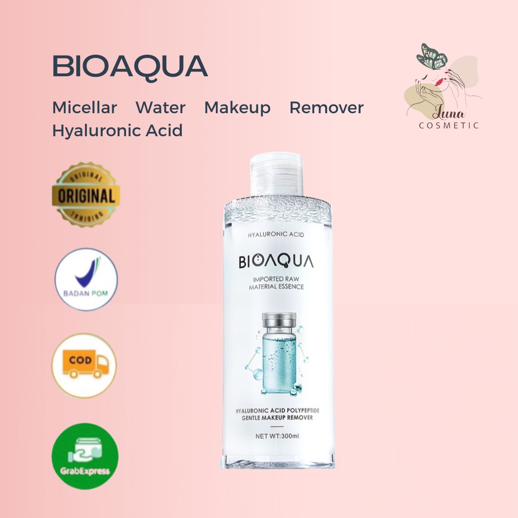 Jual BIOAQUA Micellar Water Makeup Remover Hyaluronic Acid Polypeptide ...