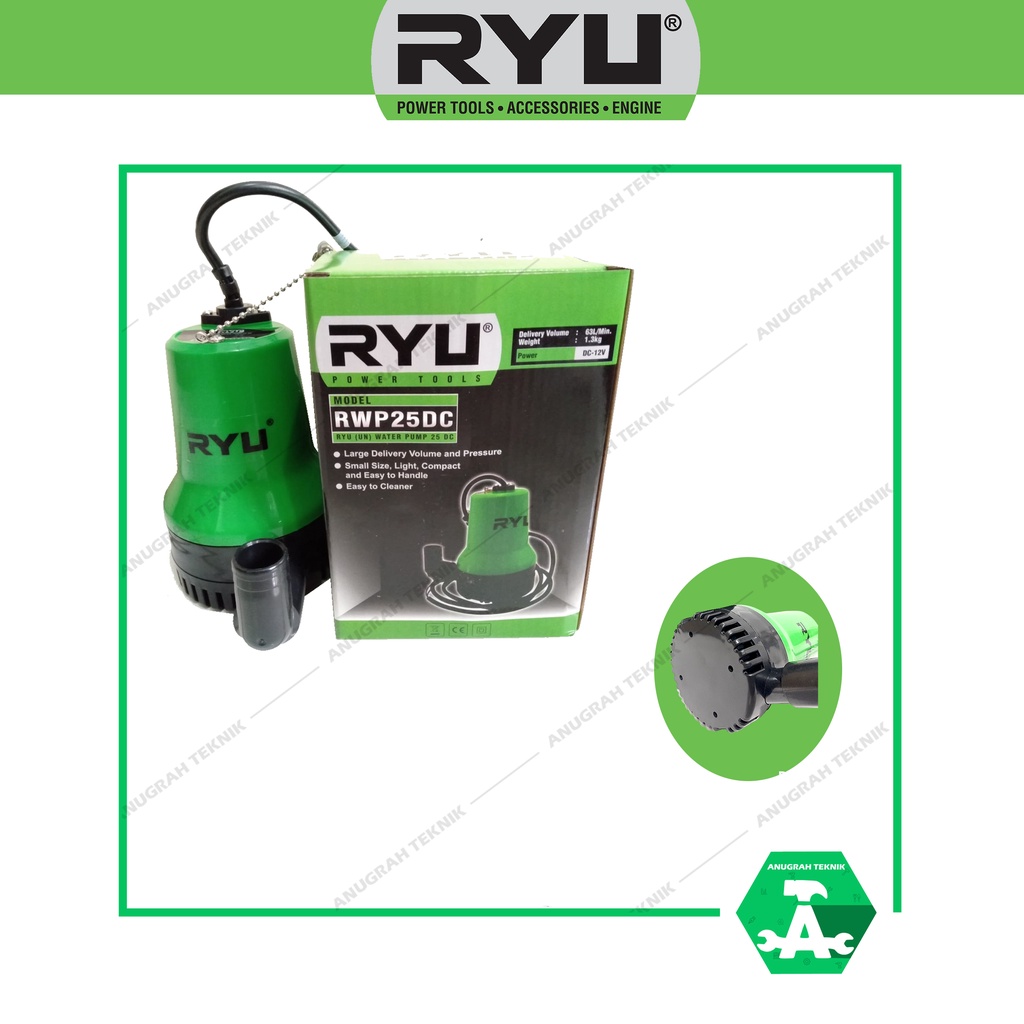 Jual RYU RWP 25 DC Pompa Celup Air Dc 12 V / Water Pump RWP 25 DC ...