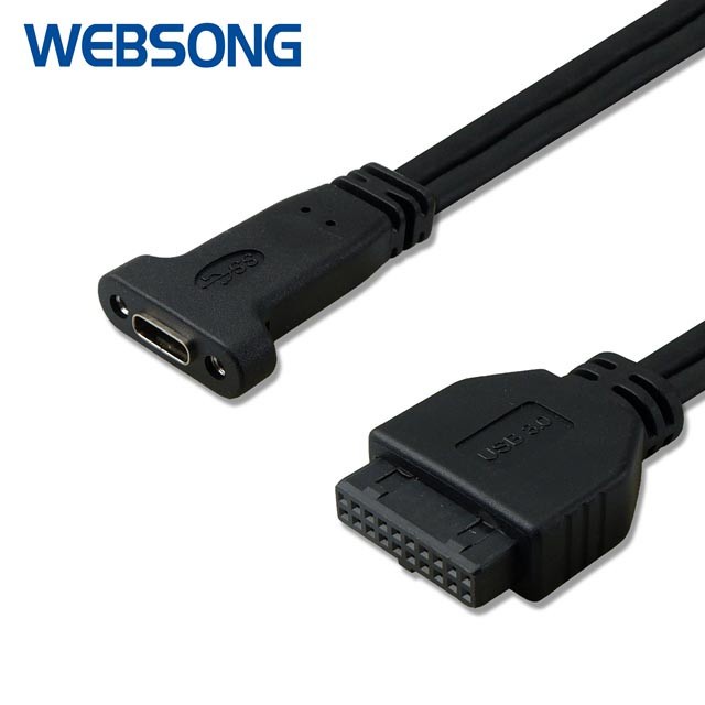Jual Kabel Type C 3.1 F to USB 3.0 Front Panel Header Websong | Shopee ...