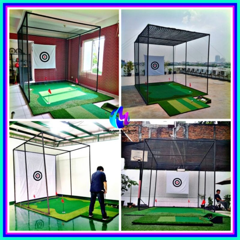 Jual Net Driving Golf Complete Pipa Besi 3mx3mx3m Free Matras Golf Dan