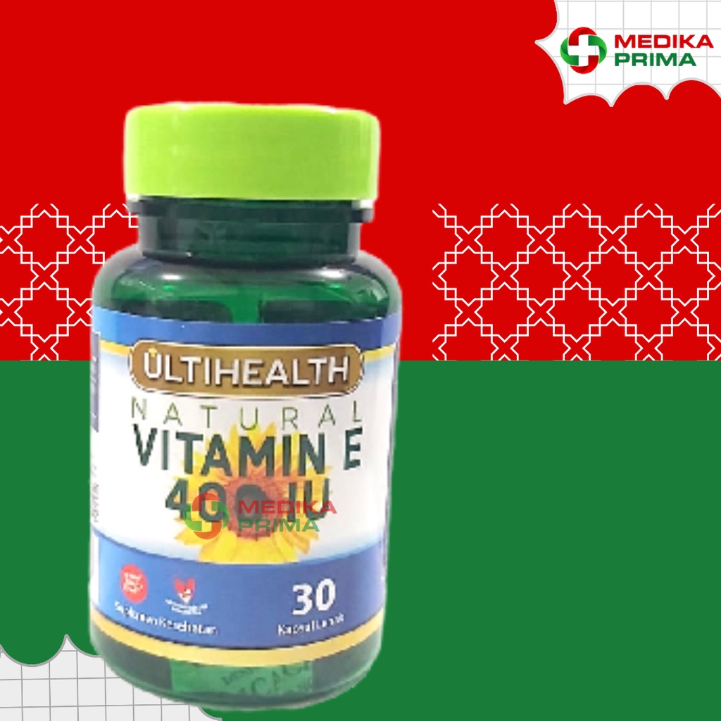 Jual ULTIHEALTH VITAMIN E 400 IU BOTOL 30 KAPSUL Shopee Indonesia